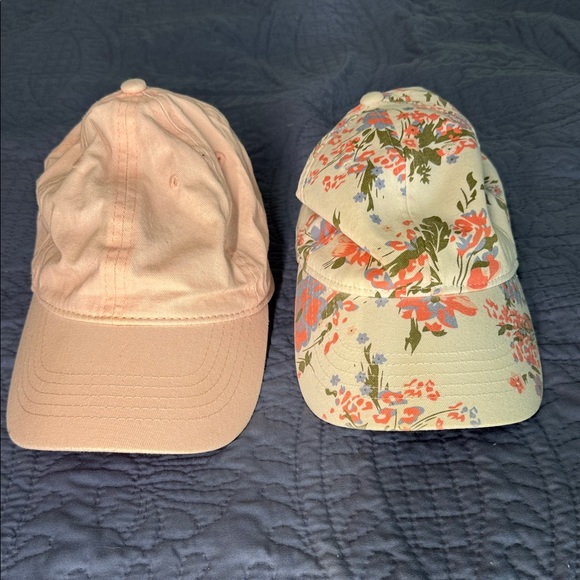 Other - Kids Floral & Pink Baseball Caps - Pack of 2